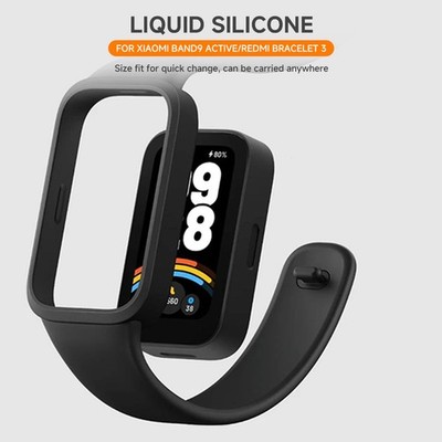 Silicone Wristband Strap For Xiaomi Smart Band 9 Active Redmi Band 3 Bracelet