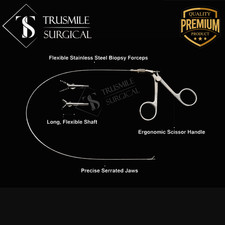 Cystoscopy Flexible Forceps Grasping Or Biopsy Double Action Jaws 4 Fr 40cm