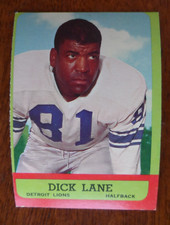 1963 TOPPS FOOTBALL #32 DICK LANE DETROIT LIONS EX/MT-NM  U-8141