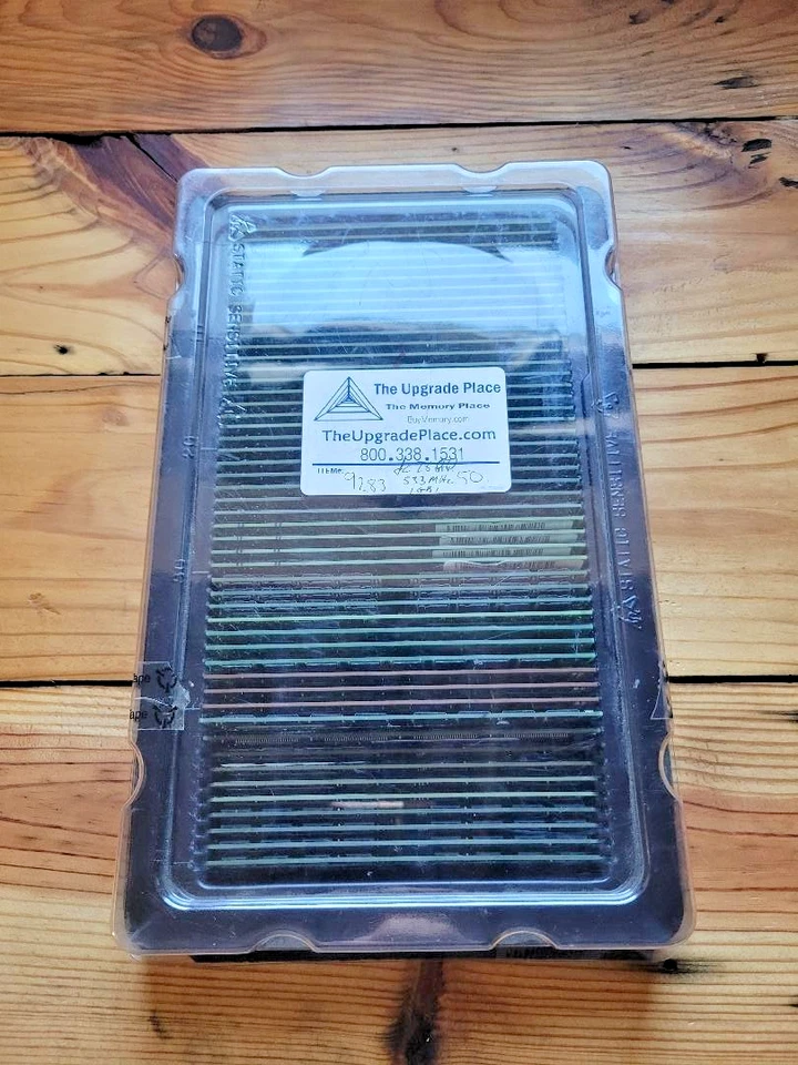 Lote de 50 Bandejas DIMM Largas Antiestáticas - 50PC Servidor/Escritorio RAM Lote Mixto - Leer Foto 4 de 4