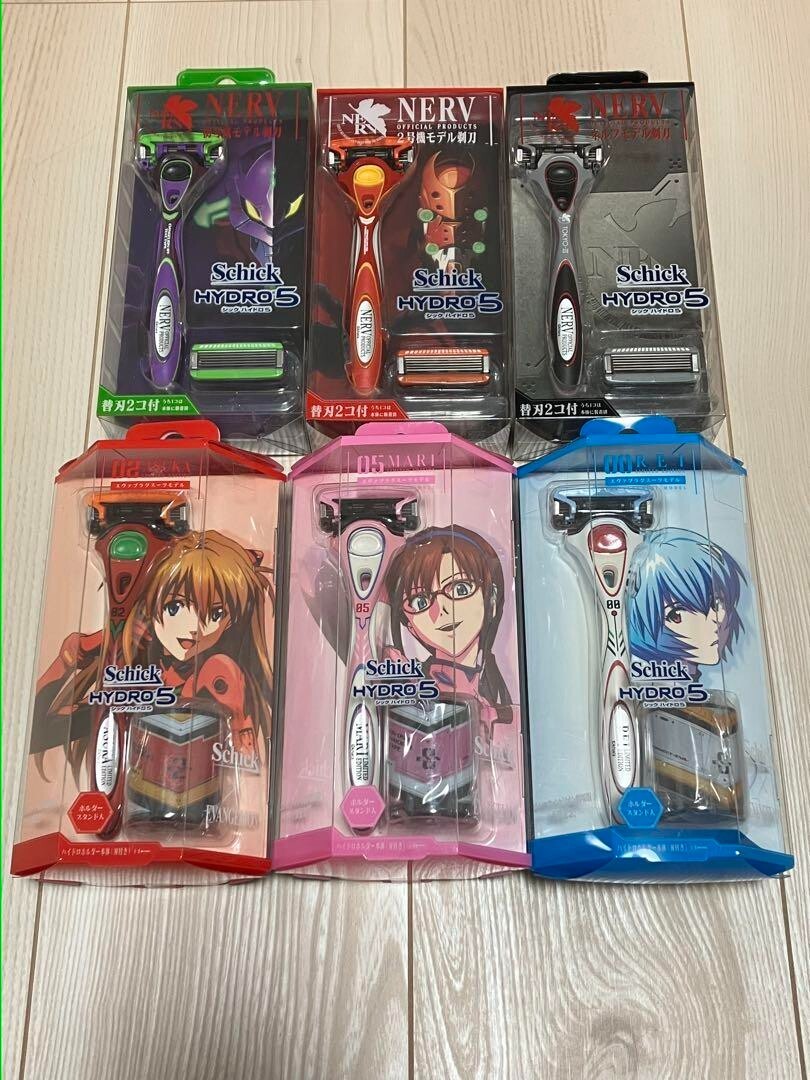 EVANGELION LIMITED Schick EVA Collabo Shaver hydro5 set rei mari