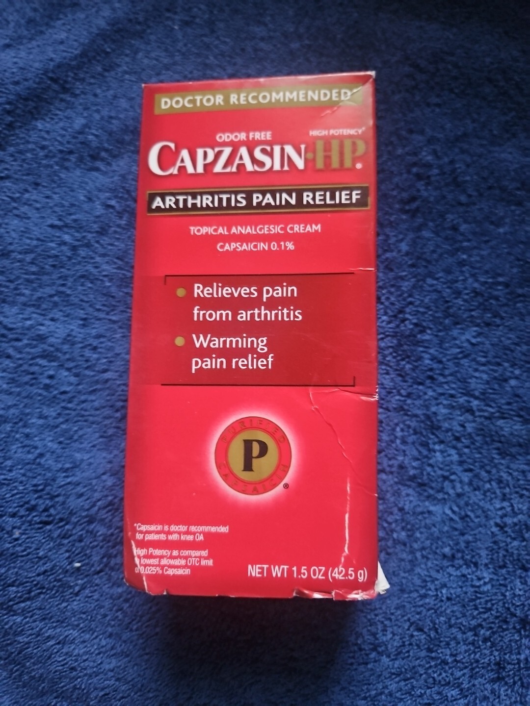 Capzasin High Potency Arthritis Pain Relief Cream 1.5 ounce Tube Flex
