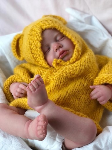 49cm Lifelike Reborn Baby Doll Soft Cloth Body Sleeping Baby Toy Birthday Gifts - Picture 5 of 5