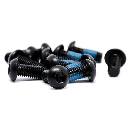 BIKE DISC BRAKE ROTOR BOLTS M5 9MM SCREWS STEEL MTB ROAD BLACK HEX ANTIVIBRATION - Picture 4 of 7