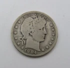 1904 0  Barber Liberty  Quarter  90% Silver Semi Key Date