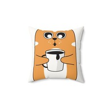 Cute Pet Themed Faux Suede Pillow, Cozy Home Decor, Animal Lover Gift, Funny Pet