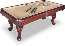 8 Ft Furniture Pool Table Includes Cue Sticks Billiard Balls Classic Design NEW