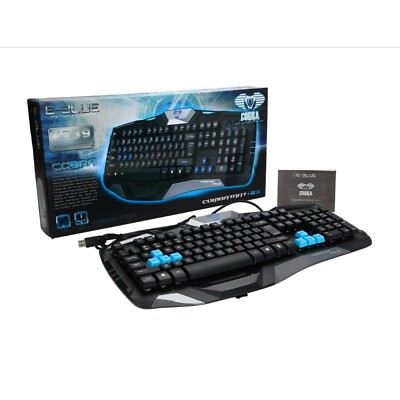 E-Blue Gaming Keyboard EKM739BKGB-IU Cobra Combatant EX Black USB