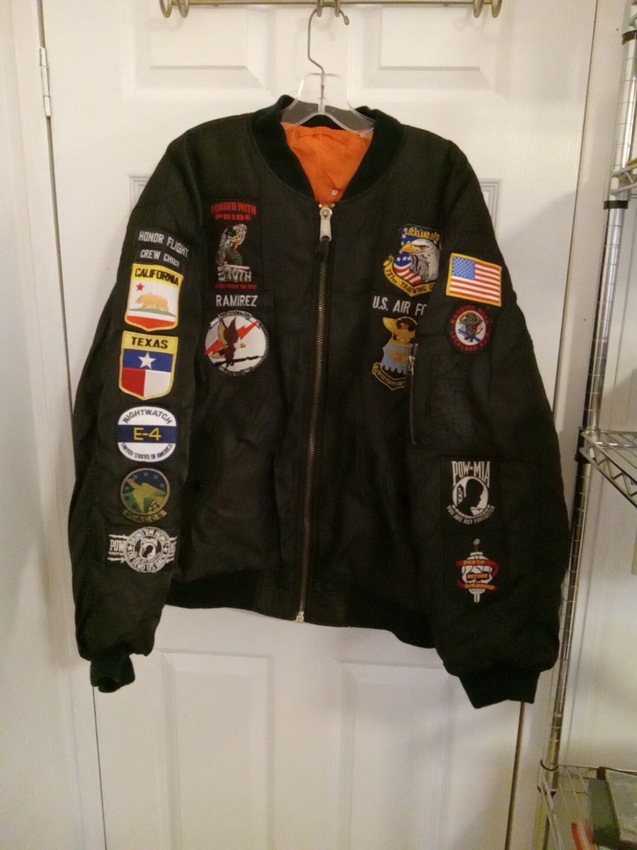 Ma1 Flyer Black Vintage Nylon Bomber Jacket Size XL Black Ma1 Flyer Black Vintage Nylon Bomber Jacket Size XL Black