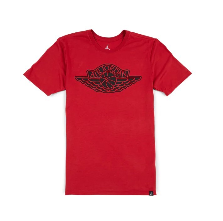 Nike Jordan Wings Logo T-Shirt Gym Red/Black Men's XL 2XL