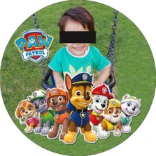 Cialda PAW PATROL con TUA FOTO Decorazione Torta Ostia o Zucchero