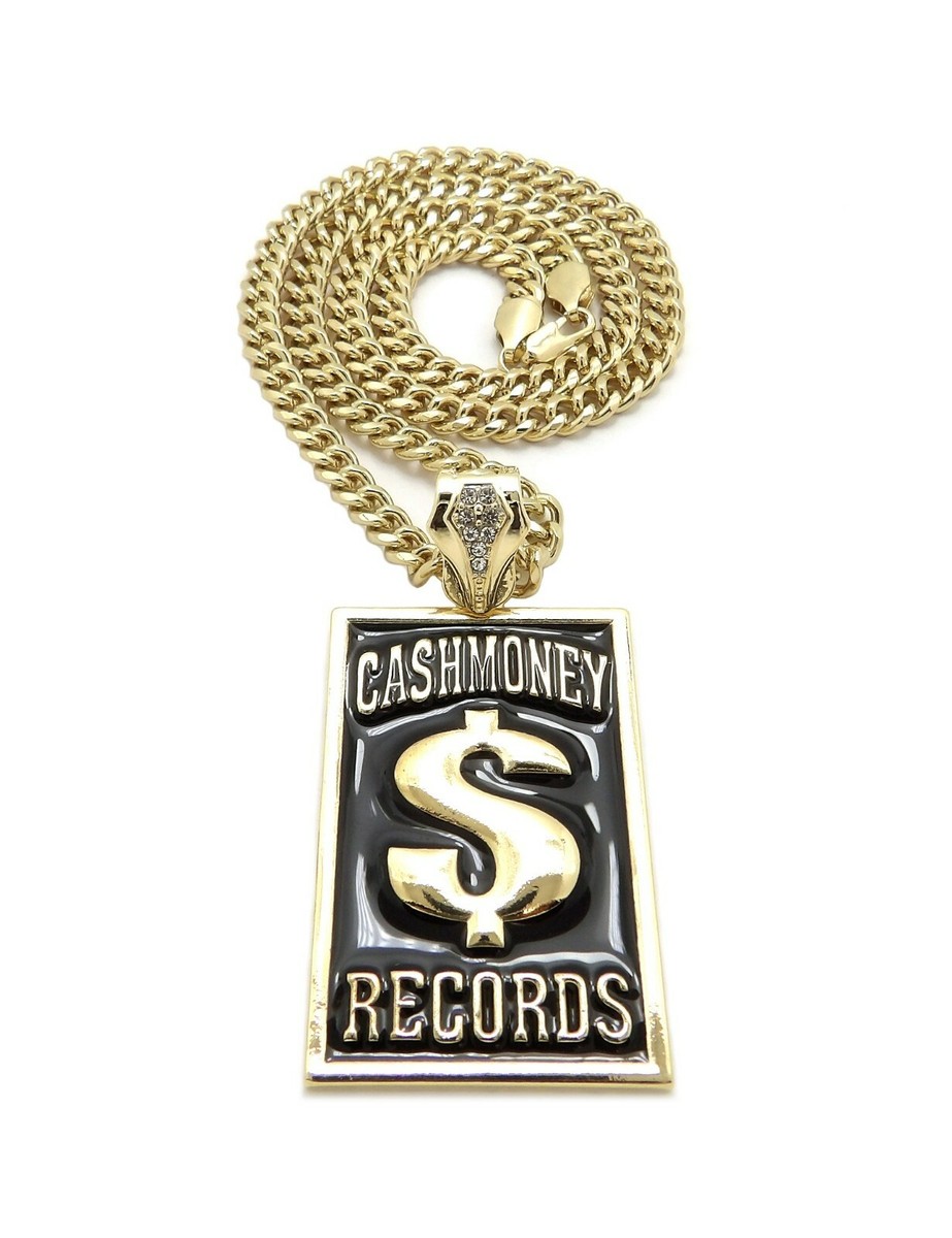 New Cash Money Records Pendant Box, Rope, Cuban Chain Hip