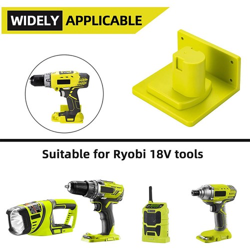 5Pcs/lot Tool Holder Mount Wall Mount Bracket With Screw For Ryobi One+ 18V - Picture 11 of 12