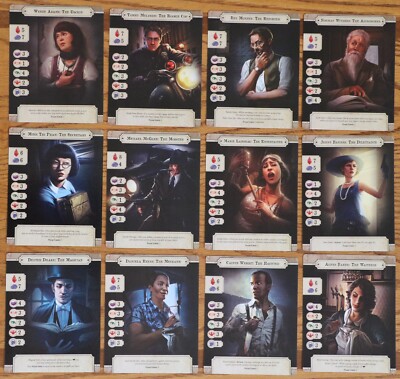 arkham horror character cards Arkham Horror 3rd Edition Promo Extended Art Investigator Character Cards  Pack