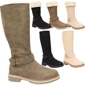 fur lined biker boots womens