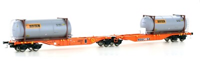 Mehano 28401 Containerwagen Sggmrss'90  Wascosa Spur H0 Epoche VI NEU/OVP