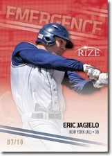 ERIC JAGIELO 2013 Rize Rookie RED Paragon EMERGENCE RC #/10