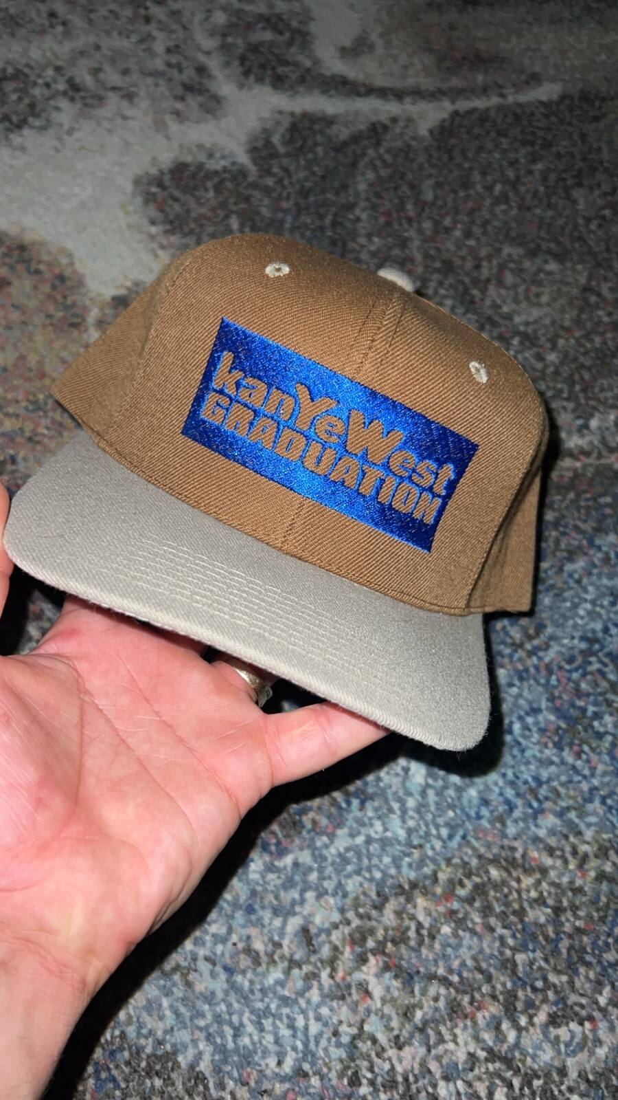 Vintage Kanye West Gaduation Promo Hat SnapBack Wool Yeezy