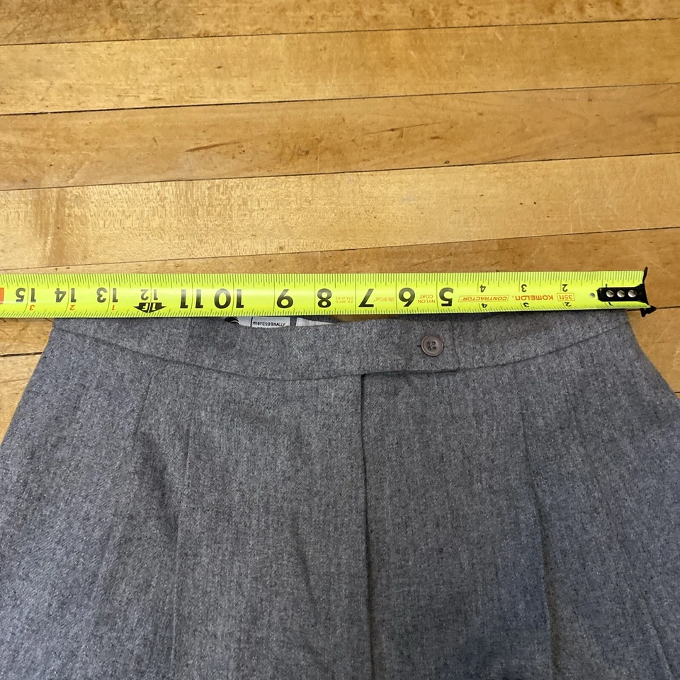 Pantalones de lana/mohair JH Collectibles para mujer talla 7 oficina profesional plisado de colección Foto 4 de 4