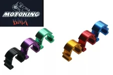 MotoKing Bmx Buckle Brake Cable C Clamp aluminum set of 5 Blue