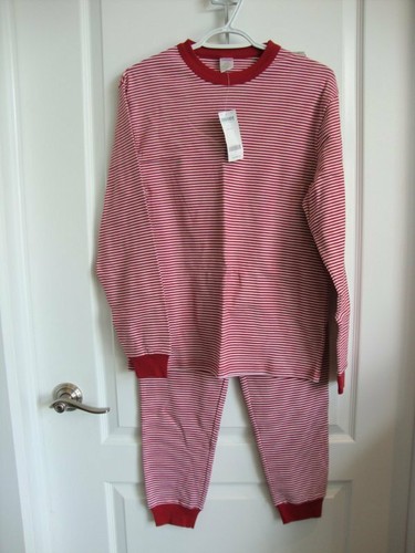 Gymboree Holiday Sleep 2005 Red & White Strip Pjs Pajamas Adult Men Women Size S - Picture 4 of 12