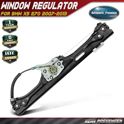 Power Window Regulator W/ o Motor for BMW X5 E70 2007-2013 Rear Passenger Side