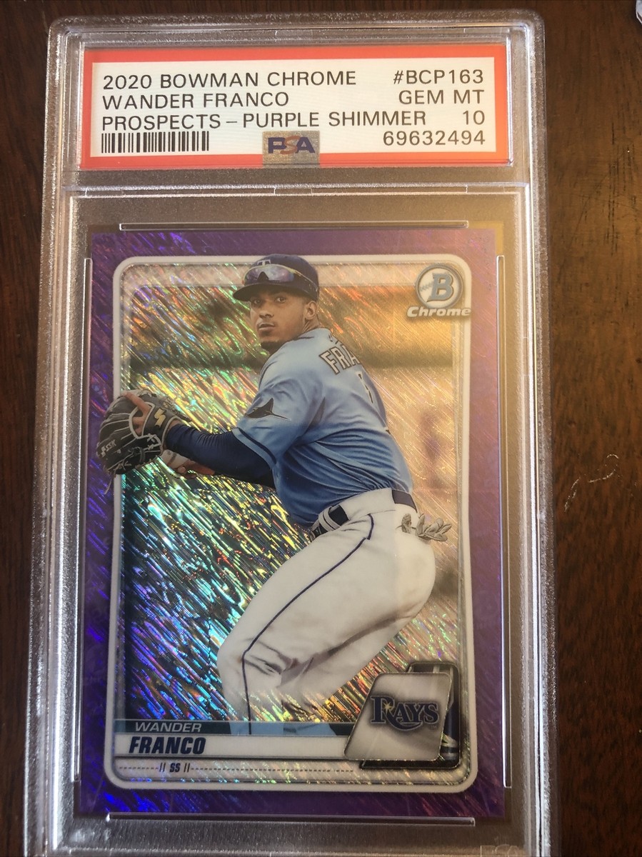 2020 bowman chrome wander franco bcp-163 purple Shimmer RC 2020 bowman chrome wander franco bcp-163 purple Shimmer RC