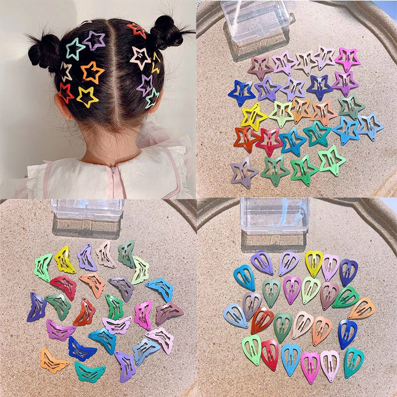 Small Fresh Set Hairpins Accessories Floral Printed Solid Color Snap Hair  Clips for Girls - China Hair Clip and Hair Accessories price