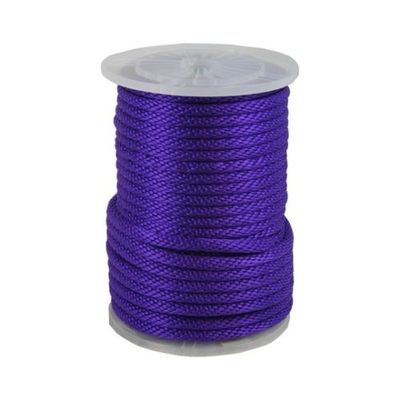 ANCHOR ROPE DOCK LINE 1/4'' X 100' BRAIDED 100% NYLON PURPLE MADE IN USA