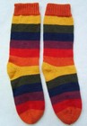 BRAND NEW, 100% ALPACA WOOL SOCKS, SIZE 6 TO 9,  STRIPED MULTICOLOR, SLEEP SOCKS