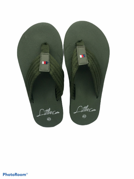 sandalias de dedo cómodas de vestir SJ-102 color verde oscuro envio 24h