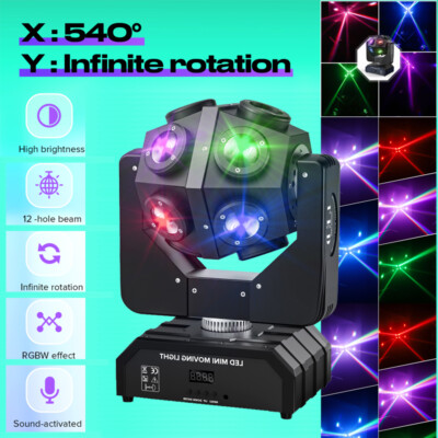 150W RGBW LED Moving Head DJ Licht Partylicht DMX Bühnenlichter Halloween Disco