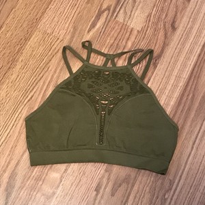 olive green bralette