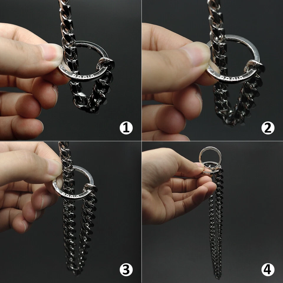 Collare a strozzo di addestramento per Cani di taglia grande Collare cane caten - Immagine 2 di 4