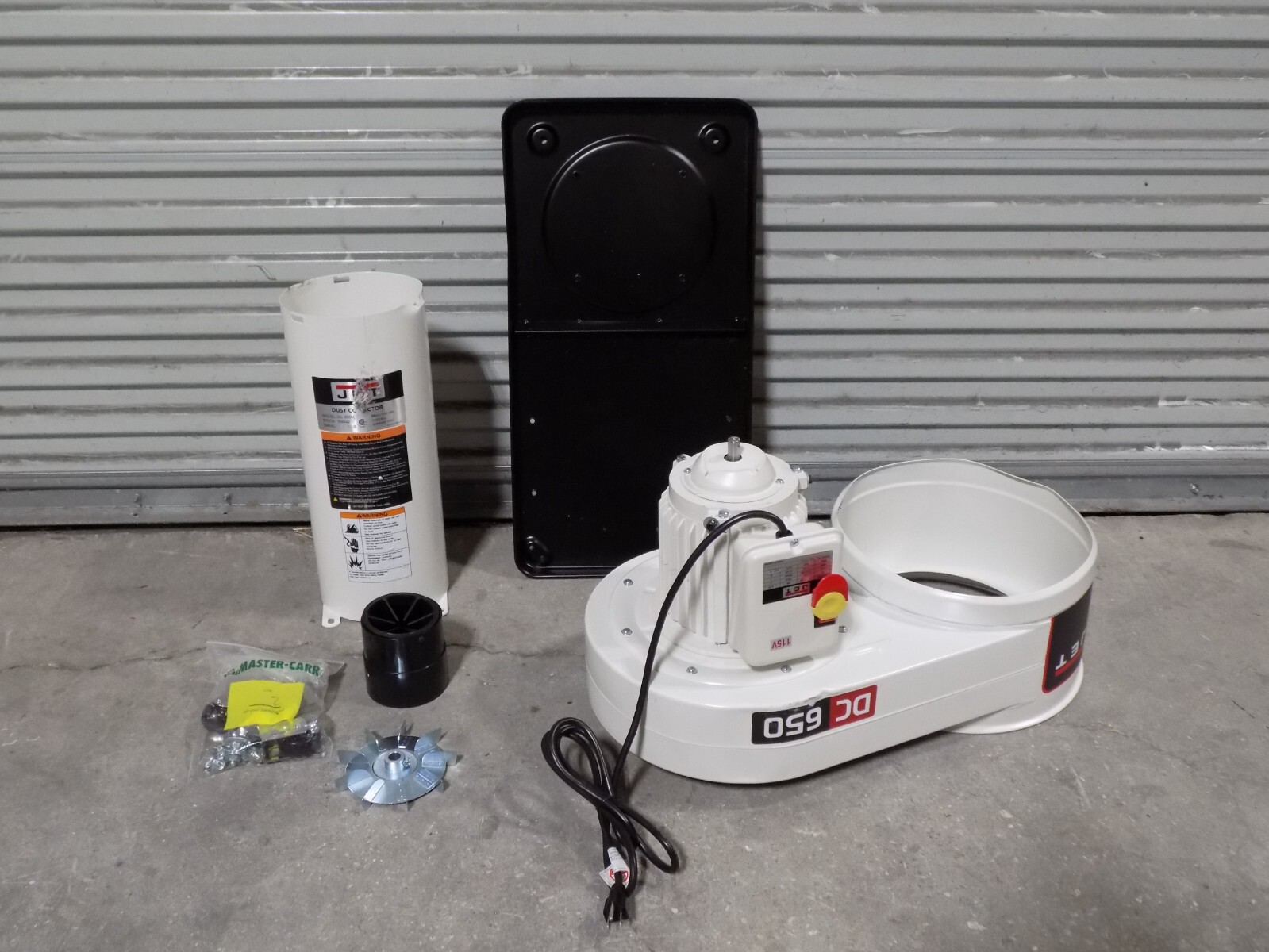 Jet Portable Dust Collector w/ Stand 650 CFM 1 HP 115/230v DC650 Defective eBay