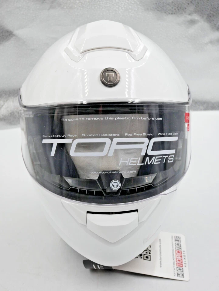 Torc T-28 Modular Helmet Gloss White Size Small - T2802:22 - Image 2 of 4