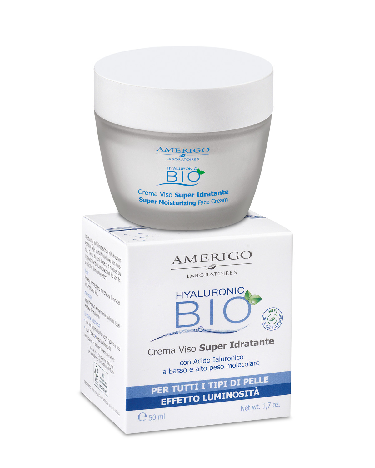 Amerigo Hyaluronic Bio: Il Segreto di una Pelle Perfetta 50ml