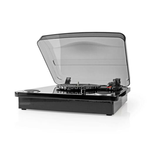 Nedis 3 Speed Retro Vinyl LP Record Player Turntable 33 1/3 45 78 RPM Bluetooth - Imagen 1 de 10