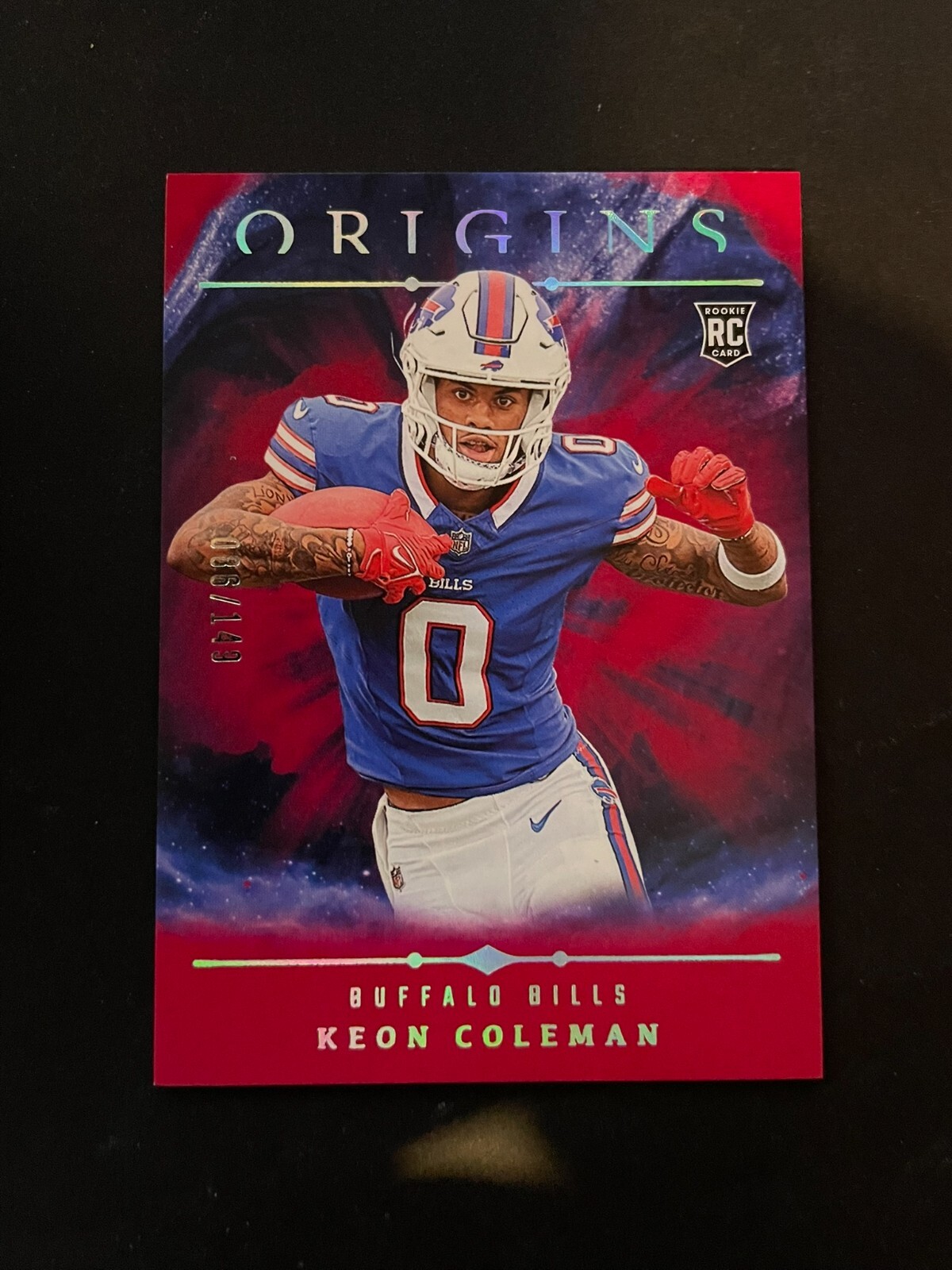 Keon Coleman 2024 Panini Origins Red Parallel /149 Rookie Buffalo Bills #129