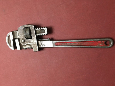 Vintage PROTO 810 Pipe Wrench 10  Forged Steel Made in USA