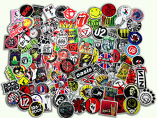 100 PCS Rock Band Logo Stickers Decal Lot Punk Music Vinyl Heavy Metal.