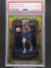2023 WNBA Prizm Lindsay Allen GOLD #5/10 SSP PSA 10 Gem Mint - Pop 1