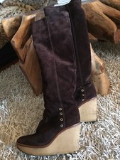 Overknee Lammfell Stiefel von YvesSaintLaurent Gr.41 (40-40,5)TOP