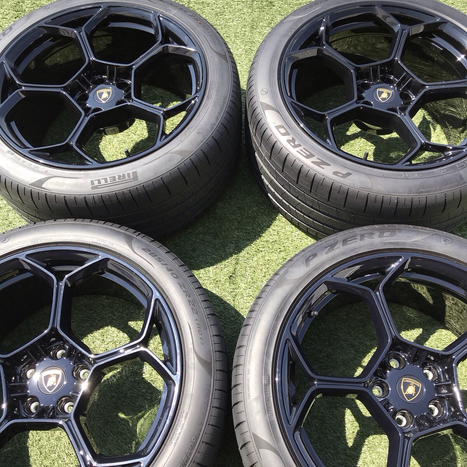 22 LAMBORGHINI PERFORMANTE 2024 RIMS TIRES URUS WHEELS BLACK
