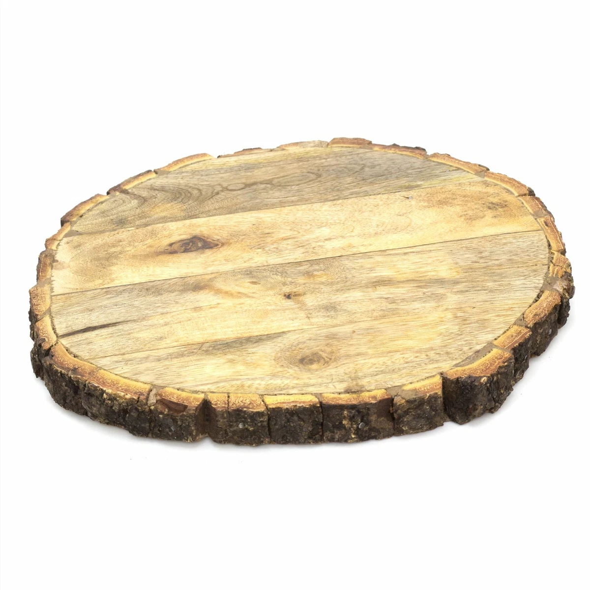 25cm Wooden Tree Trunk Cake Stand Wedding Birthday Cake Round