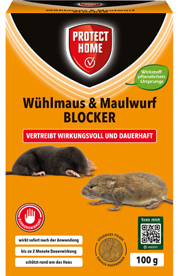 PH Wühlmaus & Maulwurf Blocker 100 g wirkt sofort und bis zu 2 Monate