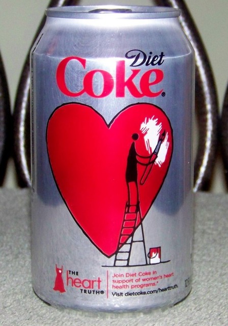 NM 2012 USA LE DIET COKE HEART TRUTH 12 Oz 355 ML BOTTOM DRAINED EMPTY SODA CAN EBay