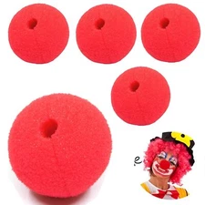 Red Clown Nose Clown Noses for Kids Adult Accessories5 PCS