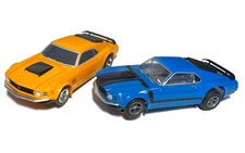 2pc AFX MEGA G 1.7 Wheel Base Slot Car FORD MUSTANG BOSS 302 429 NewOnCard PAIR