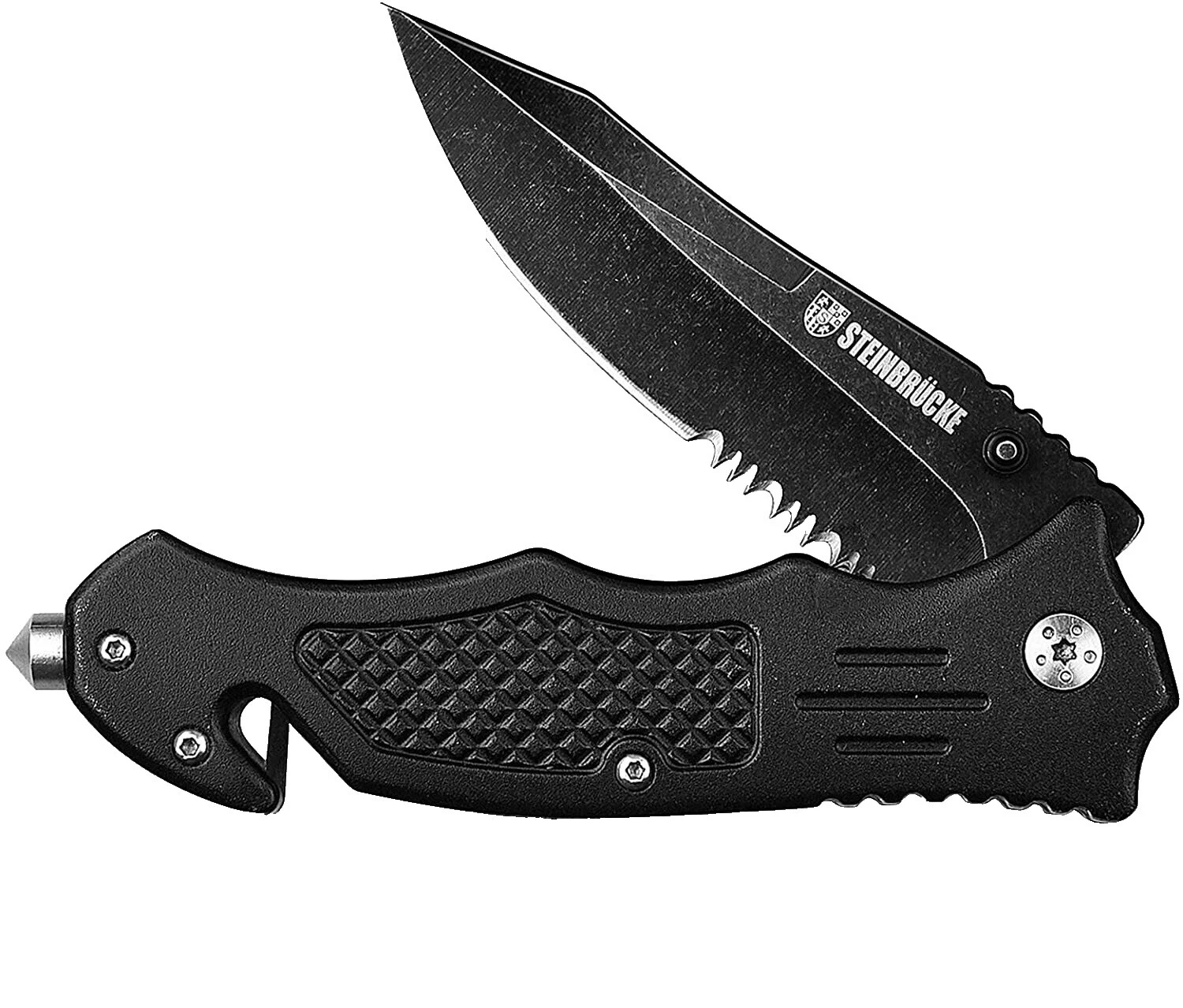 Stainless Steel Blade Stainless Steel Handle Serrated Collectible Folding Knives